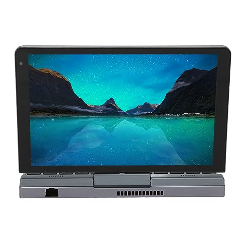 Jectse 8-Zoll-PC-Notebook, Zusammenklappbar, Laptop, LPDDR5, 12 GB RAM, Vollständiger 180-Grad-Flip-Touchscreen mit Stift für 10 11, Unterstützt für die Arbeit (12GB+128GB EU-Stecker) von Jectse
