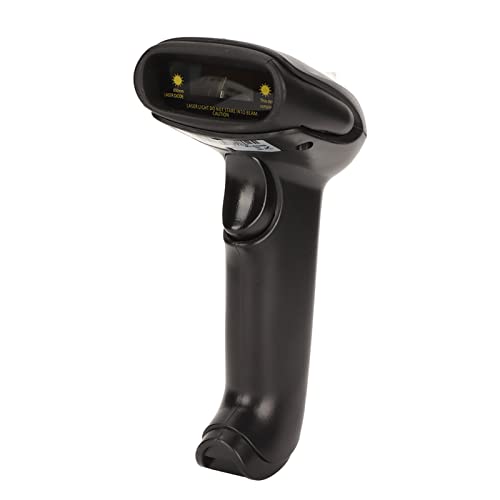 Jectse Barcode-Scanner, kabelloser 2,4-GHz-Barcode-Leser, tragbarer CCD-Sensor, Code-Scannen, Plug-and-Play, Smartphone, Tablet, PC für Supermarkt, Convenience Store von Jectse