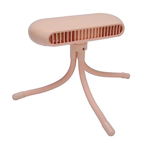 Jectse BatteriebetrieBener Kinderwagen-Ventilator MIT Flexiblem Stativ, Clamp/Holder-on-Ventilator MIT 3 Geschwindigeichen und Drehbarem, Handgetenem, Persücher-Beatmungsberatator Zur Kühlung, (PINK) von Jectse