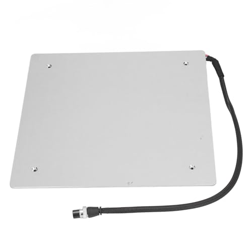 Jectse Beheiztes Bett für 3D-Drucker, 18 a, 220 W, Schnelles Aufhizen, Aluminiumlegierung, Kompatibel MIT Cr 10, Cr 10s und ählichem, 310 X 310 X 3 Mm, Luftfahrtstecker, Einfach Zu von Jectse
