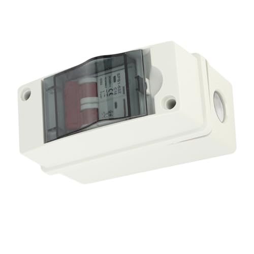 Jectse DC-Solar-Trennschalter, PV-Miniatur-Leastungsschalter MIT WASSERDICHTEM IP65-VETEILERKASTEN FÜR SOLARMODULE (16A) von Jectse