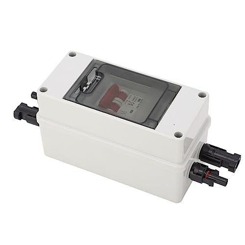 Jectse DC-Solar-Trennschalter, PV-Miniatur-Leastungsschalter MIT WASSERDICHTEM IP65-VETEILERKASTEN FÜR SOLARMODULE (40A) von Jectse