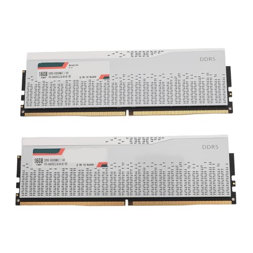 Jectse DDR5 Ram-Modul, 32 GB (2 X 16 GB) 6800 MHz PC5 54400U CL34 45 45 108 Speichermodul-Kit, PC-Desktop-Speichermodul Ram für XMP3.0 für Expo-Chipsatz-Desktop-PC von Jectse
