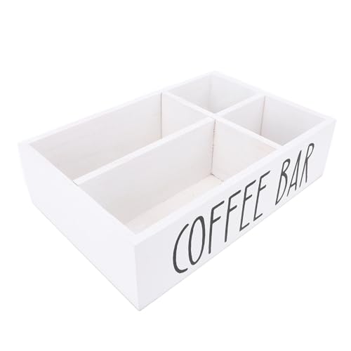 Jectse Die Organisatorin der Hölzernen Kaffeestation Organisiert Effektiv Kaffeeschalen für Die Küche, Flugzeugteehalter für Die Theke (WHITE) von Jectse