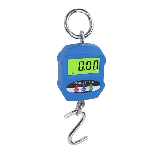 Jectse Digitale Kranskala, Mini -Handheld 660lb -Kapazität, Großes LCD -Display mit Hintergrundbeleuchtung, Leichtes Gewicht, Genaues Wiegen, S -Haken für Bauernhöfe, Angeln, Outdoor von Jectse