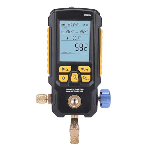 Jectse Digitales Vakuum -Gage HVAC, Auto -Shutoff, Leckerkennung, Summeralarm, mit HD -Rückbeleuchtung, Faltbarer Haken, Automatische Einheitsumwandlung, 7 Kühlmitteldatenauswahlen Jectse Digitales Vakuum -Gage HVAC, Auto -Shutoff, Leckerkennung, Summeralarm, mit HD -Rückbeleuchtung, Faltbarer Haken, Automatische Einheitsumwandlung, 7 Kühlmitteldatenauswahlen von Jectse
