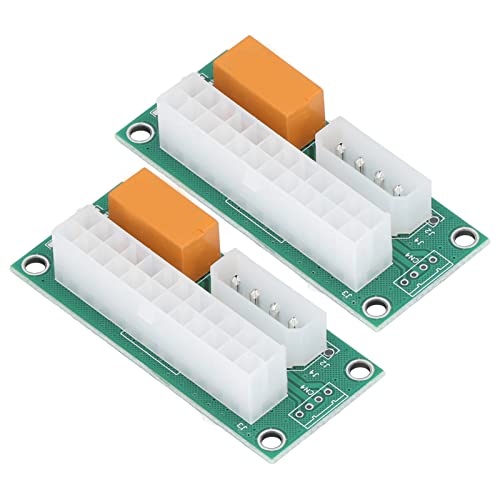 Jectse Dual Power Sync Starter Langlebiger Dual -Power -Anschluss Einfacher Setup Zum Abkühlen von Ventilatoren und Festplatten 2 PCs Start Adapter für BTC Miner PC PSU Splitter von Jectse