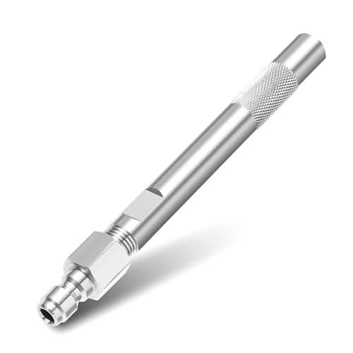 Jectse Einstellbare Drehdüsendruckunterdrücker Langgebiet Seife Waschen 3-7 GPM 1000-4050psi 1/4in Schnellverbindung für Leitersparende, Druckwaschbeeteile Zubehör von Jectse