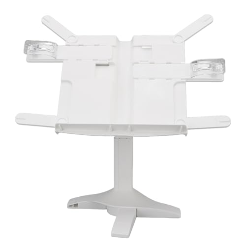 Jectse Einstellbare Lesebuchunterstützung für Leichten Faltbaren Schreibtisch für Erwachsene Schüler und Kunststoffmaterial für (WHITE) von Jectse