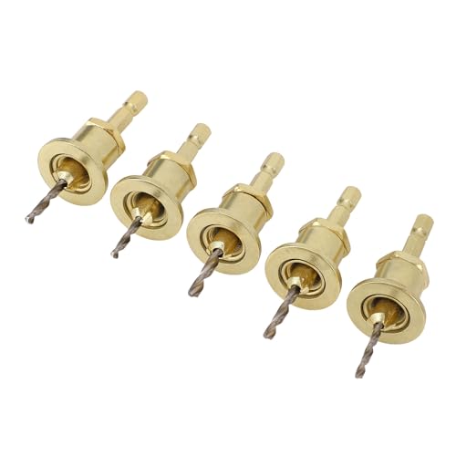 Jectse Einstellbarer Wolframstahl Countersink -Bohrer Bit Set Holz Metall Handgemachte Reparatur 5pcs Home Workshop von Jectse