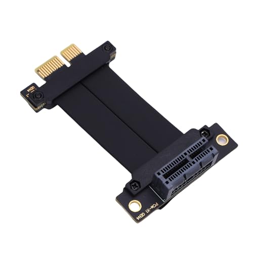 Jectse GPU -Grafikkartenverlängerungskabel, Stabiler Plug -and Play PCIe 4.0 1x Riser Kabel ABS PCB für Soundkarte (5cm) von Jectse