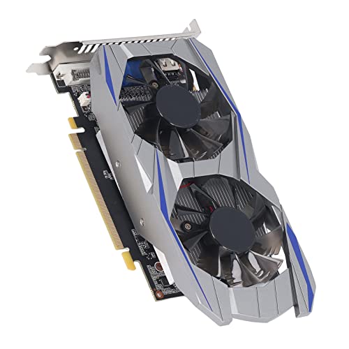 Jectse GTX550TI-Grafikkarte, 2 GB GDDR5 128-Bit-Gaming-Video-Grafikkarte mit Zwei Lüftern, 4K HDR PCI Express 1,1 X 16 Gaming-Grafikkarte, Unterstützt DVI, DP HDMI von Jectse