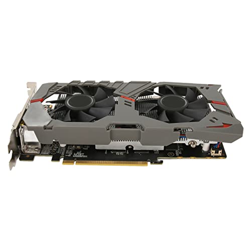 Jectse GTX960 4 GB GDDR5 128-Bit-Grafikkarte Dual Fan Cooling GPU, Gaming-Grafikkarte für Desktop-Computer, Unterstützt DirectX 11.2, OpenGL 4.3, HDCP, für Office Gaming Multimedia von Jectse