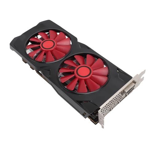 Jectse Gaming-Grafikkarte, Hochgeschwindigkeits-RX580-Grafikkarte PCI Express 2.0 16X-Steckplatz 8 GB GDDR5 256 Bit für Desktop-Computer von Jectse