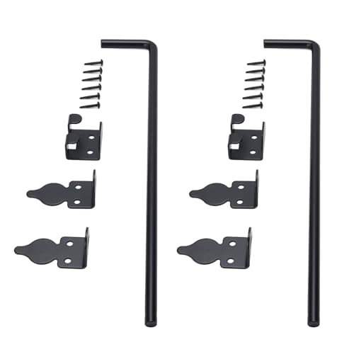 Jectse Gate Ground Latch Metall Stopper Eisen -Torstift, Effektiver Schutz des Rohrschraubens Schwerlast -Holzzaunabfall, 2 Set 18 Zoll Jectse Gate Ground Latch Metall Stopper Eisen -Torstift, Effektiver Schutz des Rohrschraubens Schwerlast -Holzzaunabfall, 2 Set 18 Zoll von Jectse