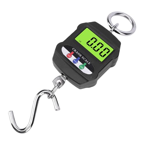 Jectse Hängende Skala Handheld, Digitale Kranskala, 300 Kg/660 Lb, LCD -Display, ABS -Kunststoffkörperstabilität, Zum Angeln, Wiegen Gepäck, Heimatfarm. von Jectse