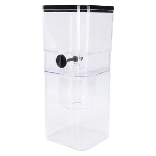 Jectse Ice Tropf Kaffeekanne Tragbare Verstellbare Geschwindigkeit 400 Ml Kalte Kaffeemaschine für Heimreise Sus, PP, Hohes Borglas von Jectse