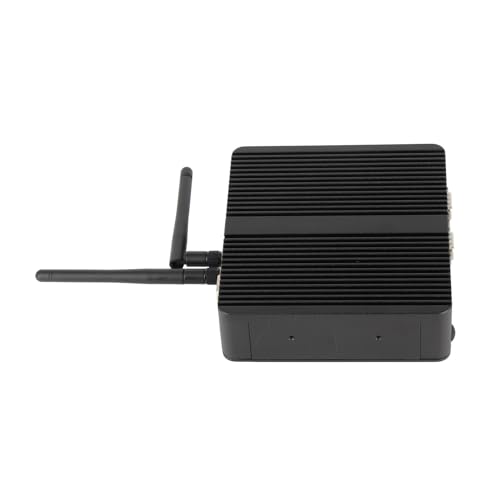 Jectse Industrie-PC, DDR4 8G Lüfterlose Unterstützung 4K -PC CPU J4125 Staubschutz für Industriegeräte für 7 10 (CPU J4125+DDR4 8G+SSD 512GG EU-Stecker) von Jectse