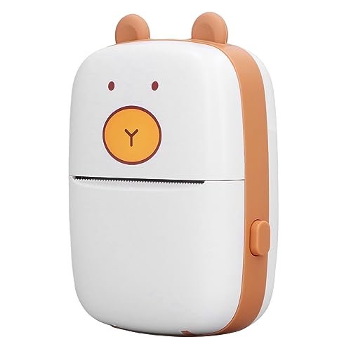 Jectse Mini-Drucker, Tragbarer -Taschen-Thermodrucker mit 7 Rollen Papier, Tintenloser Kabelloser Drucker für IOS APP, 58 Mm Breite, 200 DPI Auflösung von Jectse