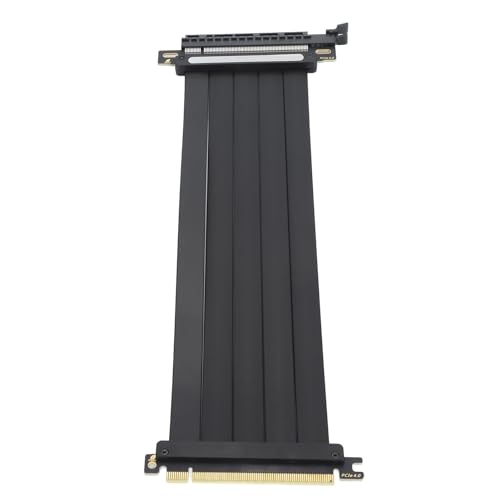 Jectse PCIe 4.0 X16 GPU-Riser-Kabel, Hochgeschwindigkeits-Erweiterungsport-Adapter 180 Grad, PCIe 4.0, RTX4090 RTX3090ti RX6950XT, X570 B550 Z690 Chipsätze (250mm) von Jectse