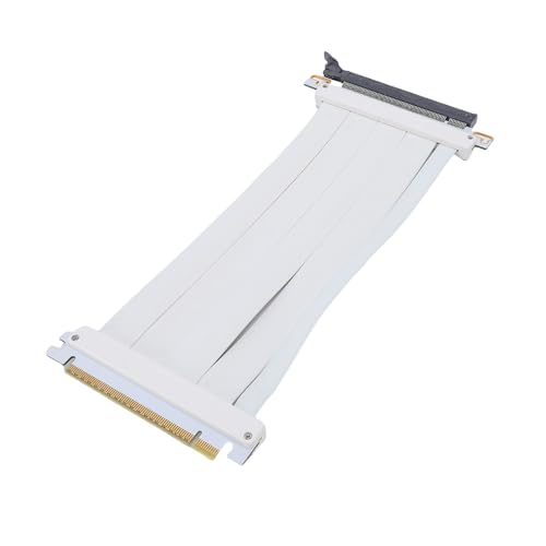 Jectse PCIe 5.0 Riser -Kabel, 128 Gbit/S Hohe Geschwindigkeit Flexible Extender -Kartenverlängerungsanschluss 180 Grad Adapter, PCIe 5.0 X16 GPU -Grafikkartenverlängerungskabel für von Jectse