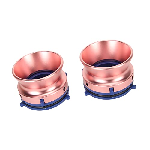 Jectse Polierter Nab-Nabenadapter, 1 Paar Tragbarer Metallgriff, 10-Zoll-Öffner, Abschließbare Aluminiumlegierung für Reel-to-Reel-Tonbandgerät für B67 (Roségold) von Jectse