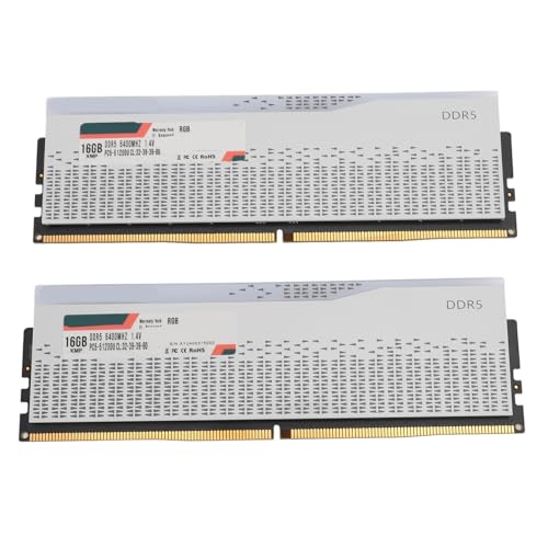 Jectse RGB DDR5 Ram-Modul, 32 GB (2 X 16 GB) 6400 MHz PC5 51200U CL32 39 39 80 Speichermodul-Kit, PC-Desktop-Speichermodul Ram für XMP3.0 Expo von Jectse