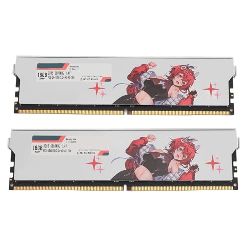 RGB DDR5 Ram-Modul, 32 GB (2 X 16 GB) 6800 MHz PC5 54400U CL34 45 45 108 Speichermodul-Kit, PC-Desktop-Speichermodul Ram für XMP3.0 PC-Desktop (Typ 2) von Jectse