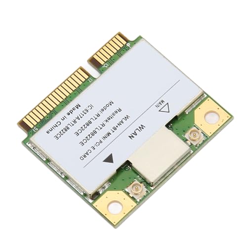 Jectse RTL8822CE -pcie-WLAN-Karte Gigabit 2,4 G 5 G Dualband5.1 Wireless-NetzwerkKarte, Hergestell aus Zuverlsigem PCB-Materials, Plug-and-Play, Unterstützt 1200 M von Jectse