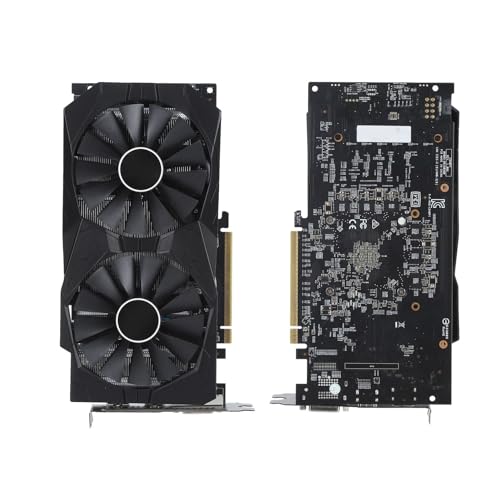 Jectse RX580-Grafikkarte, GDDR5 256 Bit, Dual-Lüfter, für Desktop-Computer, mit -, DisplayPort- und DVI-Schnittstelle Jectse RX580-Grafikkarte, GDDR5 256 Bit, Dual-Lüfter, für Desktop-Computer, mit -, DisplayPort- und DVI-Schnittstelle von Jectse