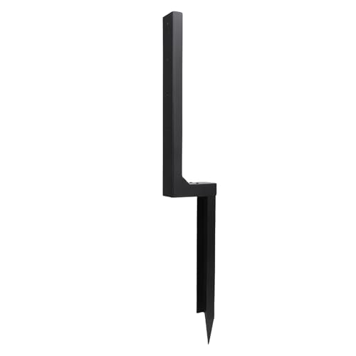 Jectse Robus Ein Stück Konstruktion Zaun Post Erdungsspike -Kit Zur Vermeidung von Beton und Einfache Installation für die Verstärkung Beschädigter Holzpfosten aus Kohlenstoffstahl (2 Stücke) von Jectse