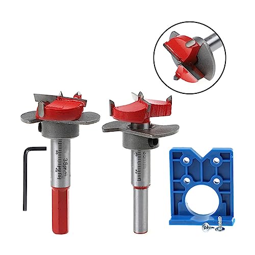 Jectse Scharnierlehren-Set, 35-mm-Bohrer-Lochöffner MIT YG8-HARTMETALLKOPF, für Holzbearbeitung, Schranktür-Installation Jectse Scharnierlehren-Set, 35-mm-Bohrer-Lochöffner MIT YG8-HARTMETALLKOPF, für Holzbearbeitung, Schranktür-Installation von Jectse