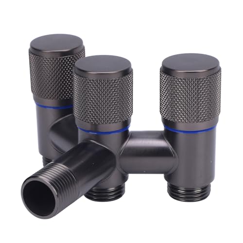 Jectse Schlauchsplitter Universal Messing Water Water Spigot Spigter für Enge Bereiche - Unabhängige Kontrolle - Schlauchsplitter von Jectse