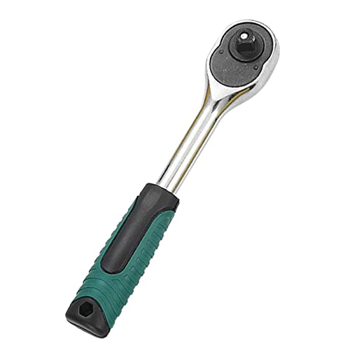 Jectse Schnellspann-Ratsschenschlüssel CRV 3/8 24 Zähne, Ergonomischer Gummigriff MIT BEQUEMEM GRIFF, HERGGELT AUS AUS-Chrom-Vanadium-Stahl für Autoreparatur von Jectse
