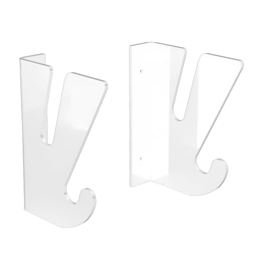Jectse Skateboard -Wandmontagehalter Dicke Acryl -Longboard Display Rack mit Speicherhaken für Einfachen Zugang, Geeignet für die Meisten Skateboards und Longboards (klar) von Jectse