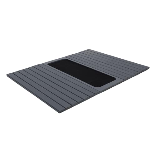 Jectse Sofa Arm Tablett Tisch Anti -Schlupf -Wärme Isolierung Couch Tasse Halter für Telefonsnacks, Universelle Sofa Kompatibilität (hellgrau) von Jectse