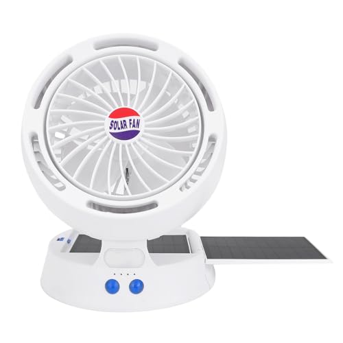 Jectse Solar Camping -Lüfter mit LED -Licht, 5200 -mAh -Akku, 4 Windgeschwindigkeiten, 3 Helligkeit, Einstellbarer Winkel, Faltbare Tragbare Solarlüfter für Outdoor -Reise, Camping, Jectse Solar Camping -Lüfter mit LED -Licht, 5200 -mAh -Akku, 4 Windgeschwindigkeiten, 3 Helligkeit, Einstellbarer Winkel, Faltbare Tragbare Solarlüfter für Outdoor -Reise, Camping, von Jectse