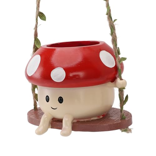 Jectse Swing Face Pilzpflanzer Stabil und Vielseitig für Pflanzen und Präsentiert eine Kompakte Größe für die Desktop -Dekoration von Jectse
