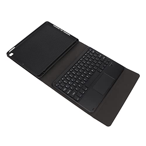 Jectse Tablet-Hülle, Verstellbarer Winkel, ABS PU, Professionelle Tablet-Tastaturhülle, Präzise Aussparungen mit Touchpad für Pro 10,5 Zoll 2017 (Black) von Jectse