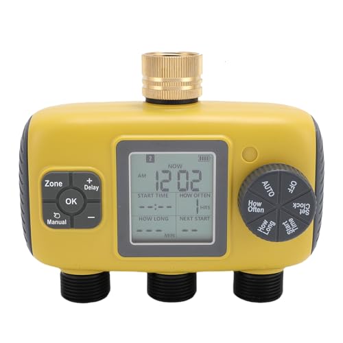 Jectse Timer für Digitaler Wasser für Gartenschlauch mit Intelligenter Timing -Funktion und Vielseitige Kompatibilität, Ideal Zur Verhinderung von Überwässerung und Unterwasser, Geeignet für von Jectse