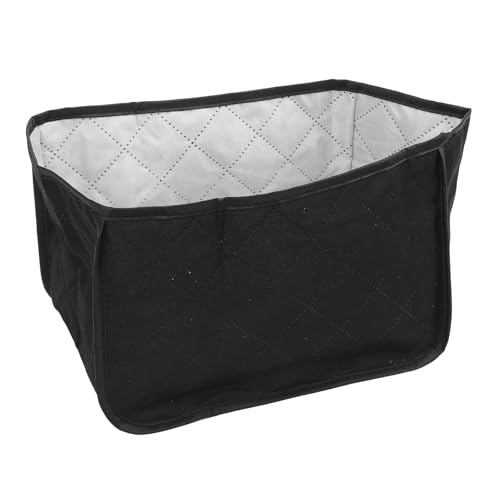 Jectse Toasterabdeckung, Polyester Stoff Strudled Toaster Appliance Staubabdeckung für Küche Kleiner Gerätestaub und Fingerabdruckschutz (schwarz) von Jectse