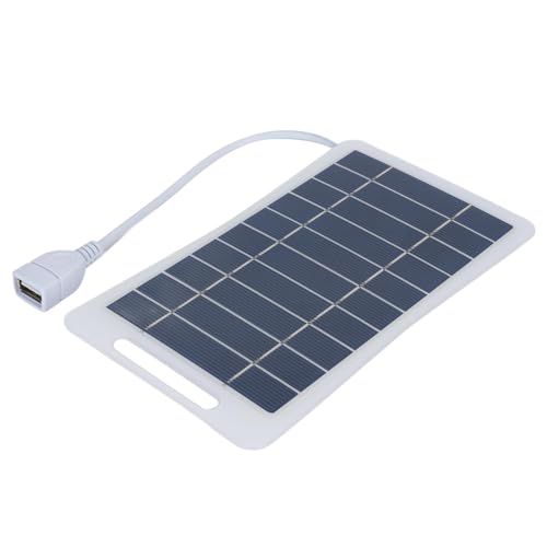 Jectse Tragbares Solarpanel -Ladegerät, Monokristalline Silizium -USB -Solar -Ladungstafel für RV -Camping -Wanderungen Im Freien, für Smartphones, Tablets, Kameras von Jectse