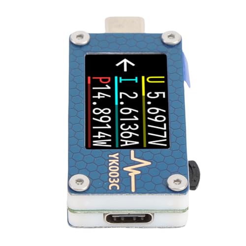 Jectse Typ-C-Spannungstester 0-24V Messdatenkabel Nachweis Tragbarer USB C-Multimeter für IT-Fachkräfte Jectse Typ-C-Spannungstester 0-24V Messdatenkabel Nachweis Tragbarer USB C-Multimeter für IT-Fachkräfte von Jectse