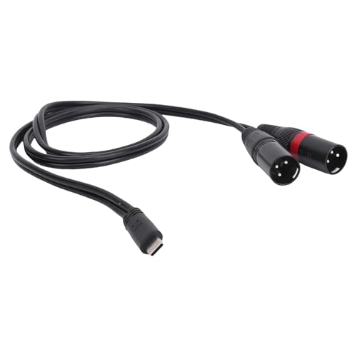 Jectse USB C zu Dual XLR Männlichem Audiokabel, 6,6ft Y Splitter USB C zu XLR Männlichem Audiokabel für den Aktiven Lautsprecher des Telefons für den Telefon Stromverstärker Jectse USB C zu Dual XLR Männlichem Audiokabel, 6,6ft Y Splitter USB C zu XLR Männlichem Audiokabel für den Aktiven Lautsprecher des Telefons für den Telefon Stromverstärker von Jectse