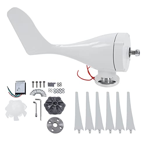 Jectse WINDTURNEN-Generator-Kit, 300 W Windgenerator-Kit MIT 6 Flügeln, 3-Phasen-Windmartgenerator MIT-Controller für Marine, Zuhause (DC12V) von Jectse