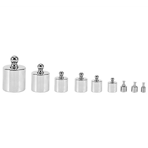 Kalibriergewicht，Jectse 211.1g 10mg-100g Stahl +/- 0,003 g Zulässiger Fehler Kalibrierungsgewicht Set Kalibrierung Grammwaage Gewicht Set mit Pinzette von Jectse