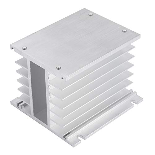 SSR-Kühlkörper，11 x 10 x 10 cm Dreiphasen Aluminiumlegierung Kühlkörper SSR-Ableitungs-Halbleiterrelais Kühlkörper für Dreiphasen-Halbleiterrelais von Jectse