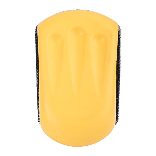 Schleifklotz，5 "125mm/6" 150mm Handschleifkissenblock Klett Handschleifkissenblock Polierschleifscheibe Polish Schleifklotz mit Klettverschluss Schnittstelle Hand Pad mit Haken und Schlaufe(5 "125mm) von Jectse