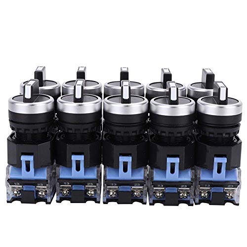 Selbsthemmender Drehwahlschalter,10 Stück 22 mm Selbsthemmender Drehwahlschalter mit 3 Positionen Gepflegter Drehwahlschalter Gepflegter Wahlschalter Selbsthemmender Drehwahlschalter,10 Stück 22 mm Selbsthemmender Drehwahlschalter mit 3 Positionen Gepflegter Drehwahlschalter Gepflegter Wahlschalter von Jectse