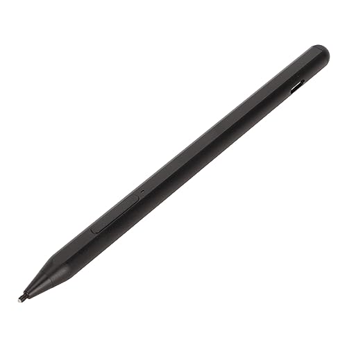 Smart Stylus, Hot Keys 4096 Aluminiumlegierung Druckstufe Löschfunktion MPP2.0 Palm Rejection Stylus Pen 90 MAh Wiederaufladbar für X360-Geräte (Black) von Jectse